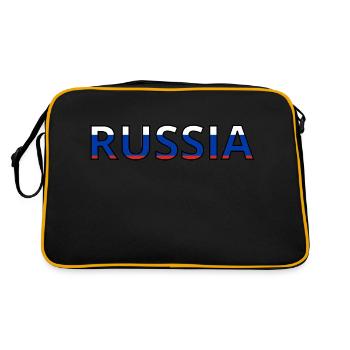 Drapeau Russia - Sac Retro - noir/or - Dos