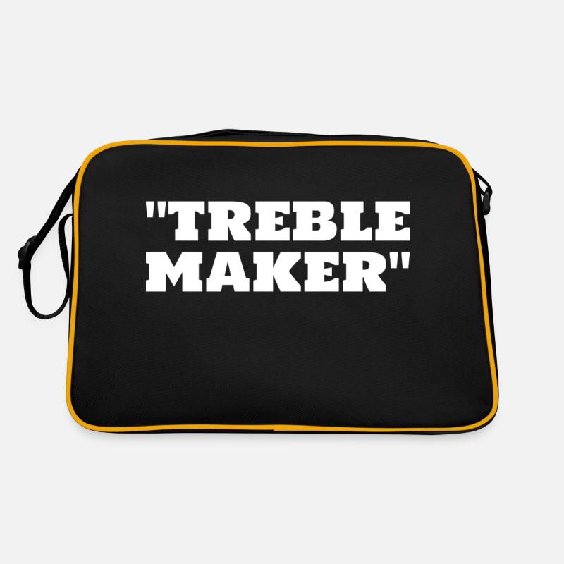 Fabricant de trebles pour les golfeurs - Sac Retro - noir/or