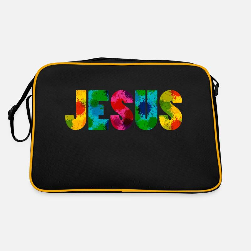 Jesus - Colourful Retro Tasche