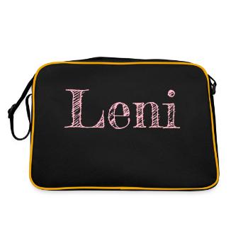Léni - Sac Retro - noir/or - Dos