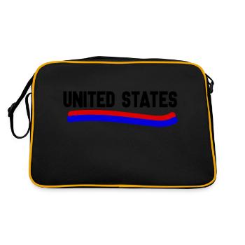 United States - Retro Bag - black/gold - Back