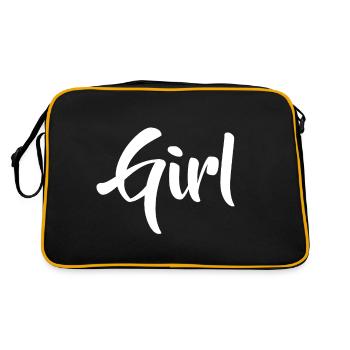 Lettrage fille - Sac Retro - noir/or - Dos
