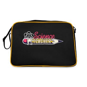 SCIENCE Teacher Awesome Retro Science Designs - Sac Retro - noir/or - Dos