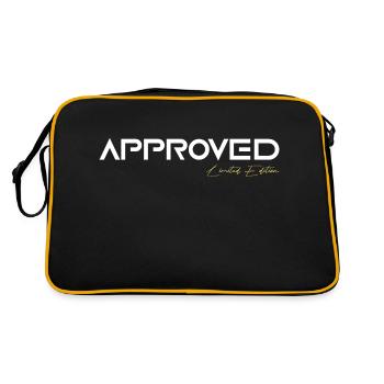 Blanc approuvé - Sac Retro - noir/or - Dos