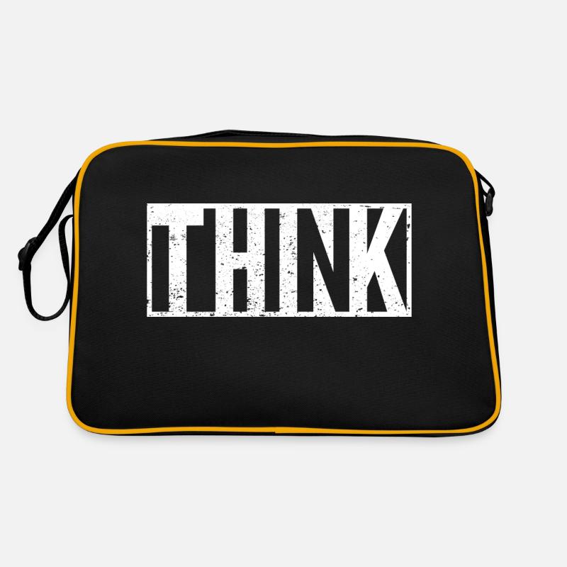 Déclaration de slogan Think Sac Retro