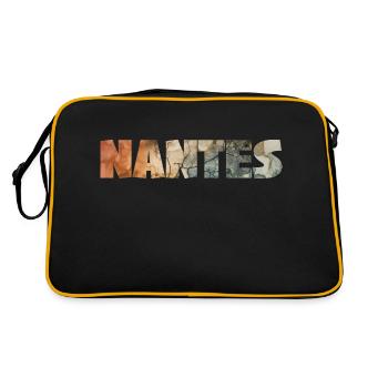 NANTES COLORFUL - Retro Bag - black/gold - Back