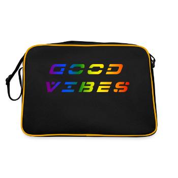 Good Vibrations - Retro Bag - black/gold - Back