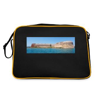 St. Nicholas' Fortress (Tvrđava sv. Nikole) in the - Retro Bag - black/gold - Back