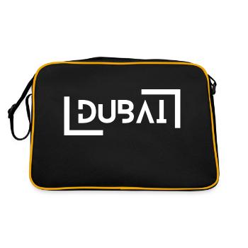 Dubai - Retro Tasche - Schwarz/Gold - Hinten