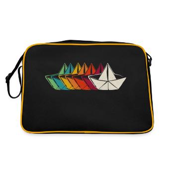 Paper Boat Captain - Retro Bag - black/gold - Back