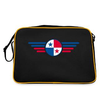 J’aime le Panama, T-shirt design de style élégance - Sac Retro - noir/or - Dos