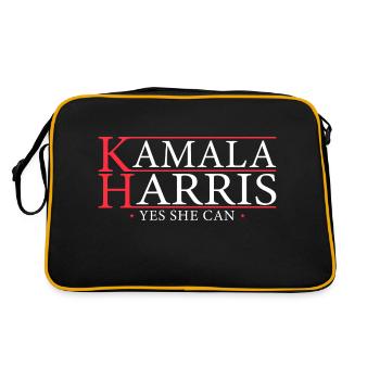 Kamala Yes She Can 2024 - Kamala pour la présidente - Sac Retro - noir/or - Dos