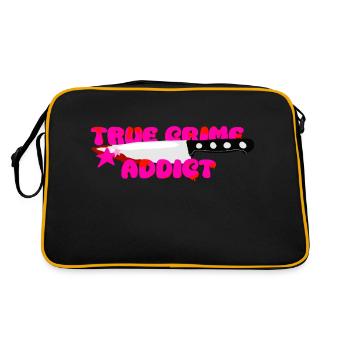 Addiction au True Crime - Sac Retro - noir/or - Dos