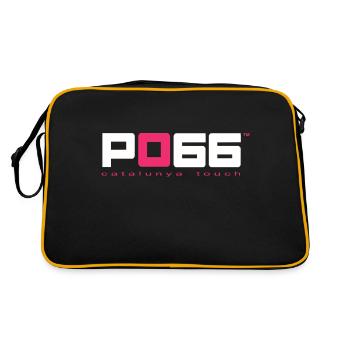 PO66 rose et Blanc - Catalunya touch - Sac Retro - noir/or - Dos