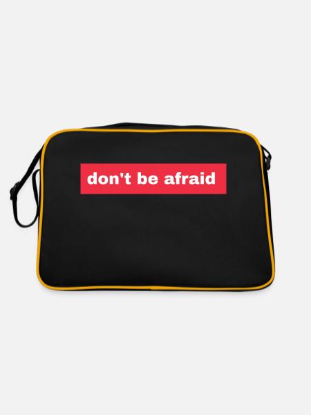 Don't be afraid - Retro Bag - black/gold - Back