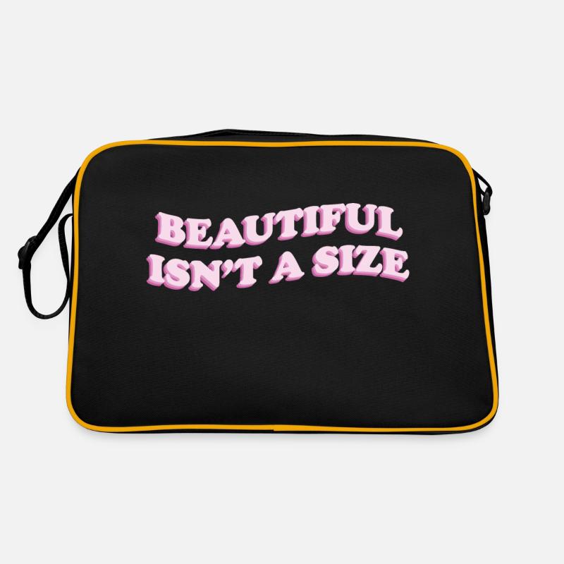 beautiful isn t a size Retro Tasche