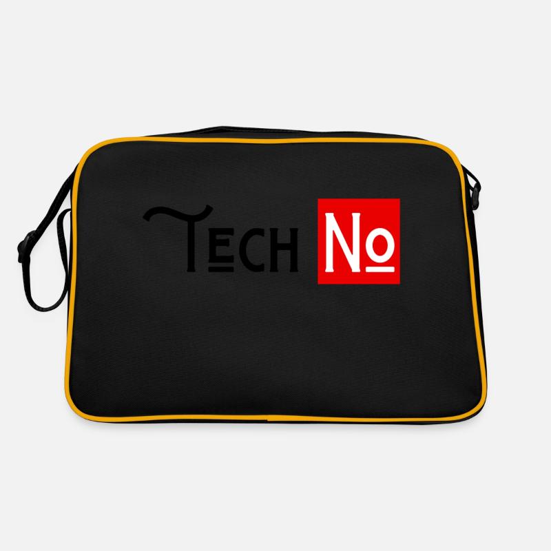 techno no to humor technology Retro Bag