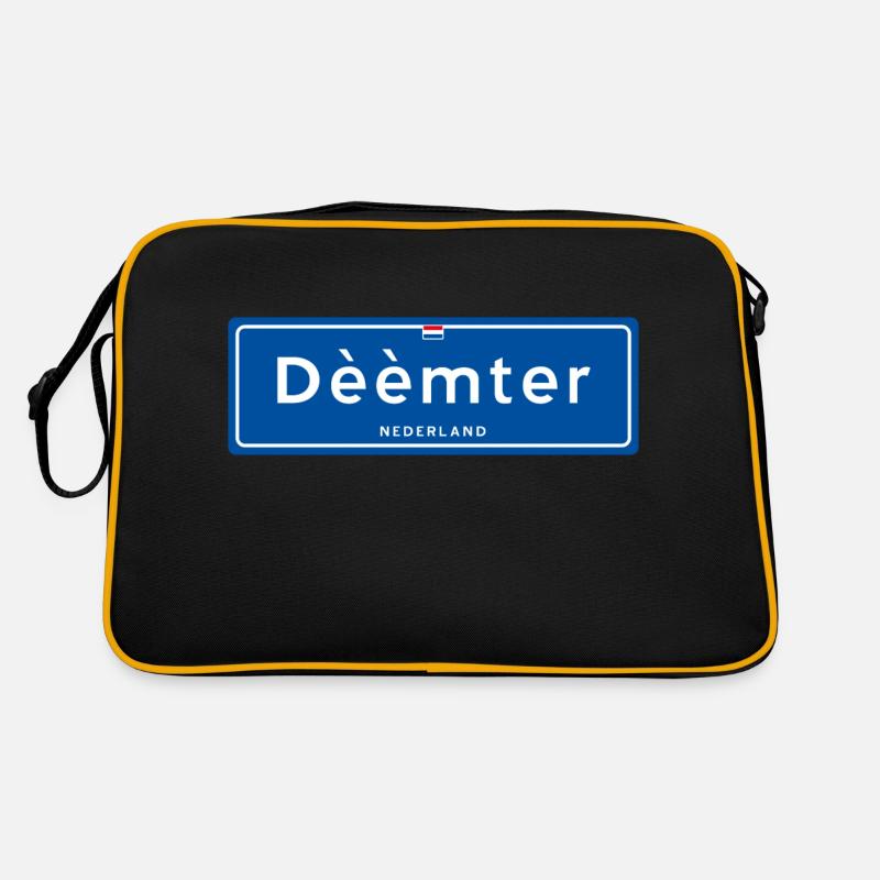 Dèèmter (Deventer) place name sign Retro Bag