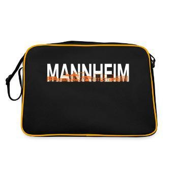Mannheim Monnem Mannheimat - Sac Retro - noir/or - Dos