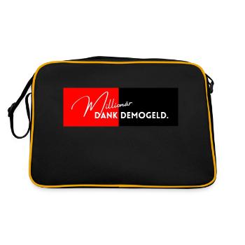 Demo Money Millionaire – Millionaire thanks to Demo Money. - Retro Bag - black/gold - Back