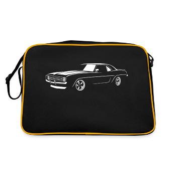 Camaro 1969 - Sac Retro - noir/or - Dos