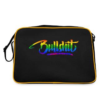 Restez fort Citation positive Mignon Amour Positivité - Sac Retro - noir/or - Dos