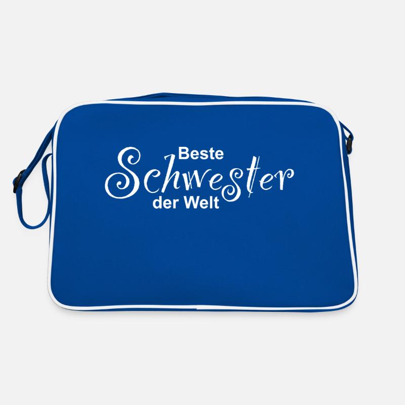 Beste Schwester der Welt Design Retro Tasche
