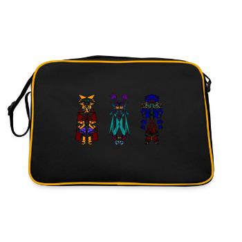3-Kachinas - Retro Bag - black/gold - Back