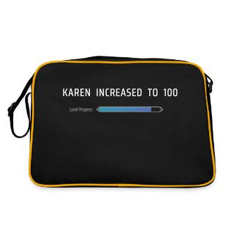Karen a augmenté à 100 - Sac Retro - noir/or - Dos