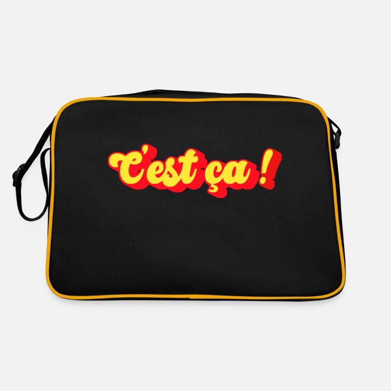 C est ça 001 002 - Sac Retro - noir/or