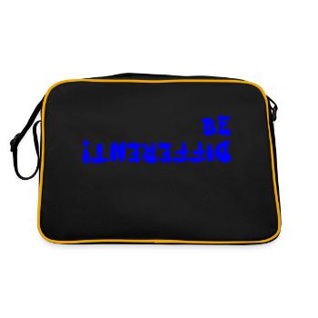 be different - Retro Bag - black/gold - Back