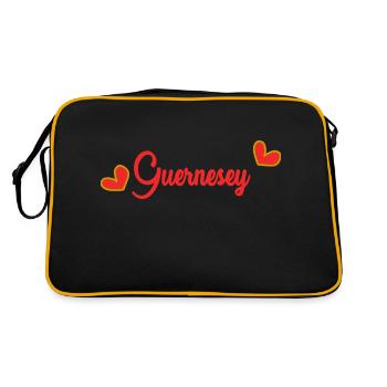 GUERNESEY - Sac Retro - noir/or - Dos