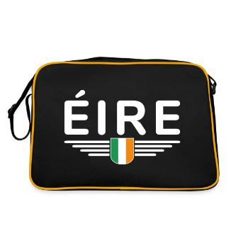 I Love Ireland Elegance Style Design T-Shirt - Sac Retro - noir/or - Dos