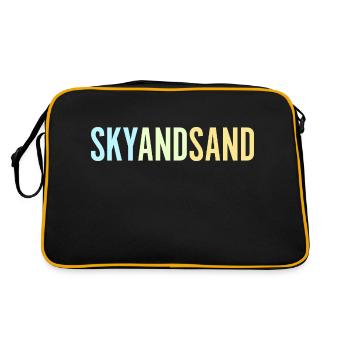 Sky And Sand - Retro Tasche - Schwarz/Gold - Hinten