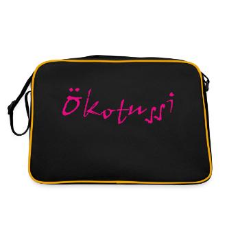 Ecotussi 1 - Sac Retro - noir/or - Dos