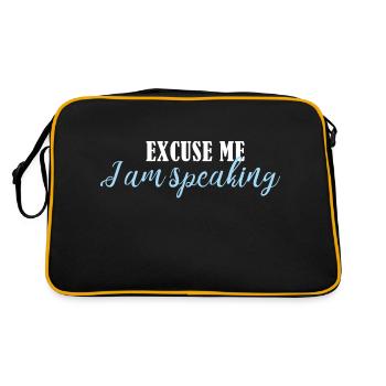 excuse me i m speaking - Sac Retro - noir/or - Dos