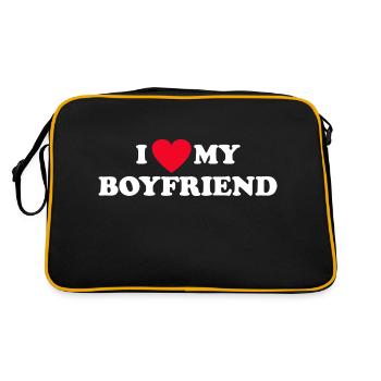 I Love My Boyfriend - Retro Bag - black/gold - Back
