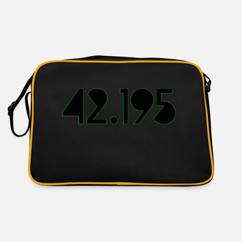 42 195 K - Retro Tasche - Schwarz/Gold