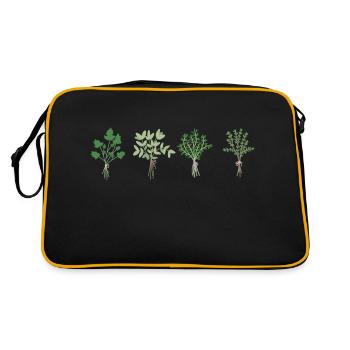 Parsley, sage, rosemary and thyme - Retro Bag - black/gold - Back