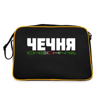 CHECHNYA Kyril - Retro Tasche - Schwarz/Gold - Hinten
