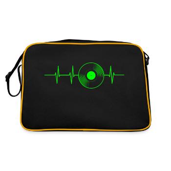 Enregistrement de la fréquence cardiaque - Sac Retro - noir/or - Dos