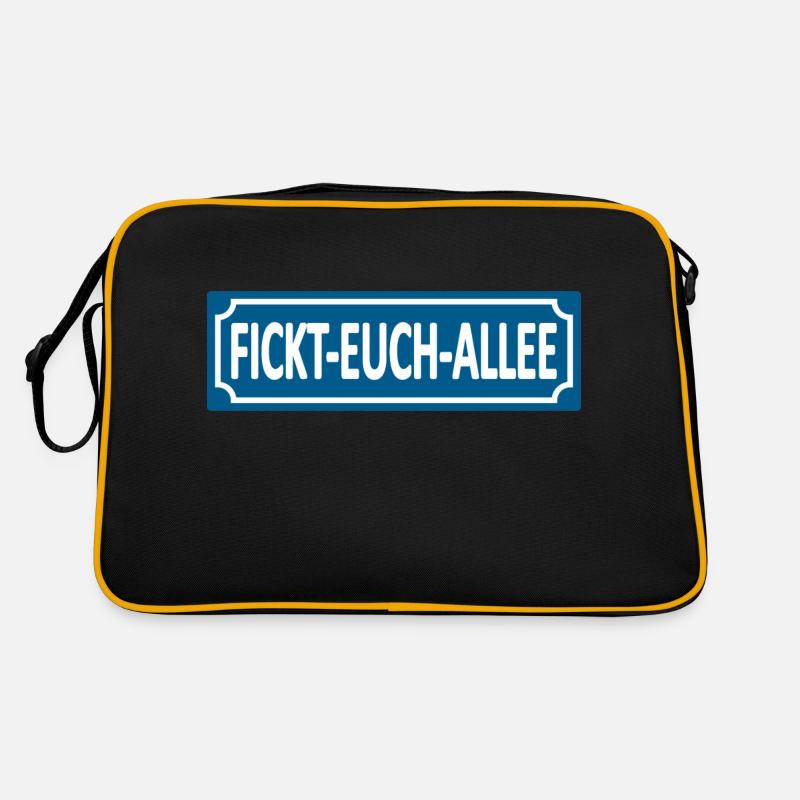 Fickt-Euch-Allee- Humor, Satire Lustige Sprüche Retro Tasche