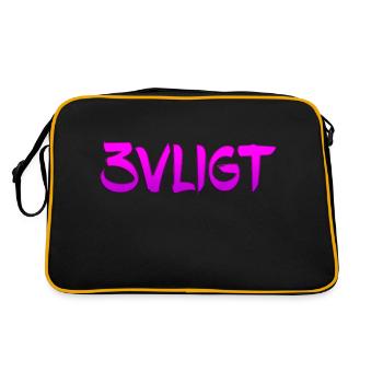 SMS chat langue fortifications anglais trois 3 trois - Sac Retro - noir/or - Dos