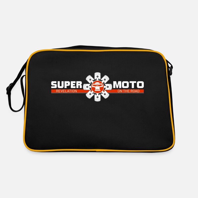 SUPER MOTO Monkey Circle rouge Sac Retro