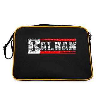 exyu balkan rock bosna croatia serbia - Retro Bag - black/gold - Back
