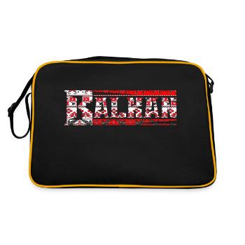 exyu balkan rock bosna croatia serbia - Retro Bag - black/gold - Back