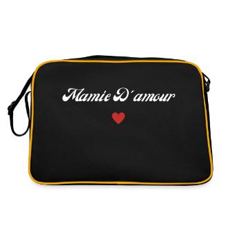 mamie d'amour - Sac Retro - noir/or - Dos