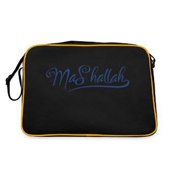 Mashallah - Retro Tasche - Schwarz/Gold - Hinten
