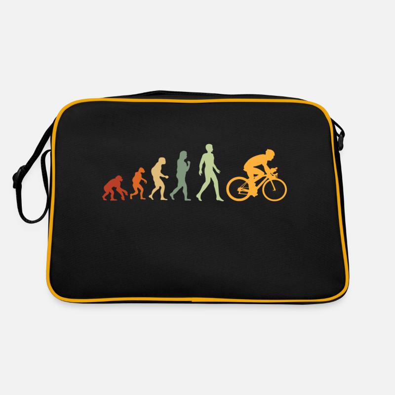 Evolution Radfahrer Geschenk für Radfahrer Fahrrad MTB Retro Tasche