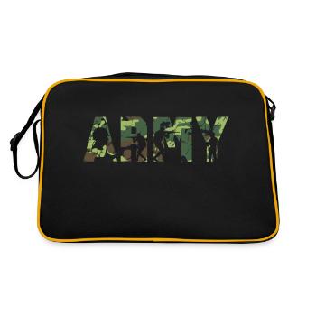 Army Military Air Force Navy Marines Amérique États-Unis - Sac Retro - noir/or - Dos